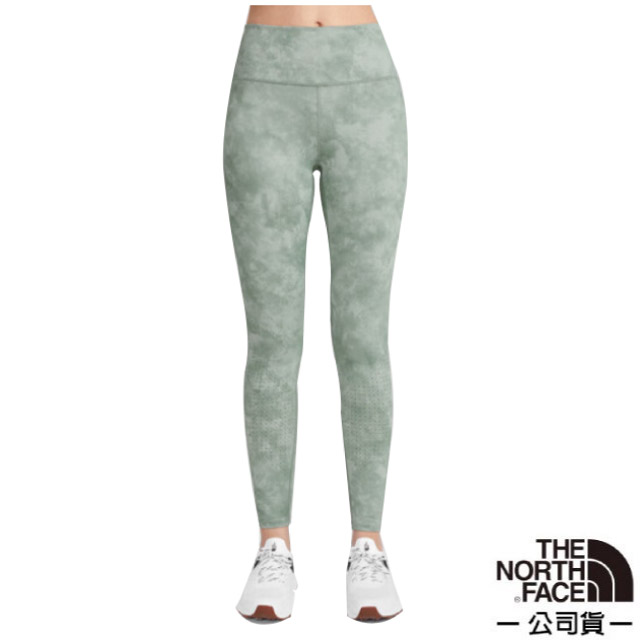 【美國 The North Face】女 吸濕排汗戶外緊身褲.機能快乾休閒褲.運動褲/55UC-03U 綠色 V✿30E010